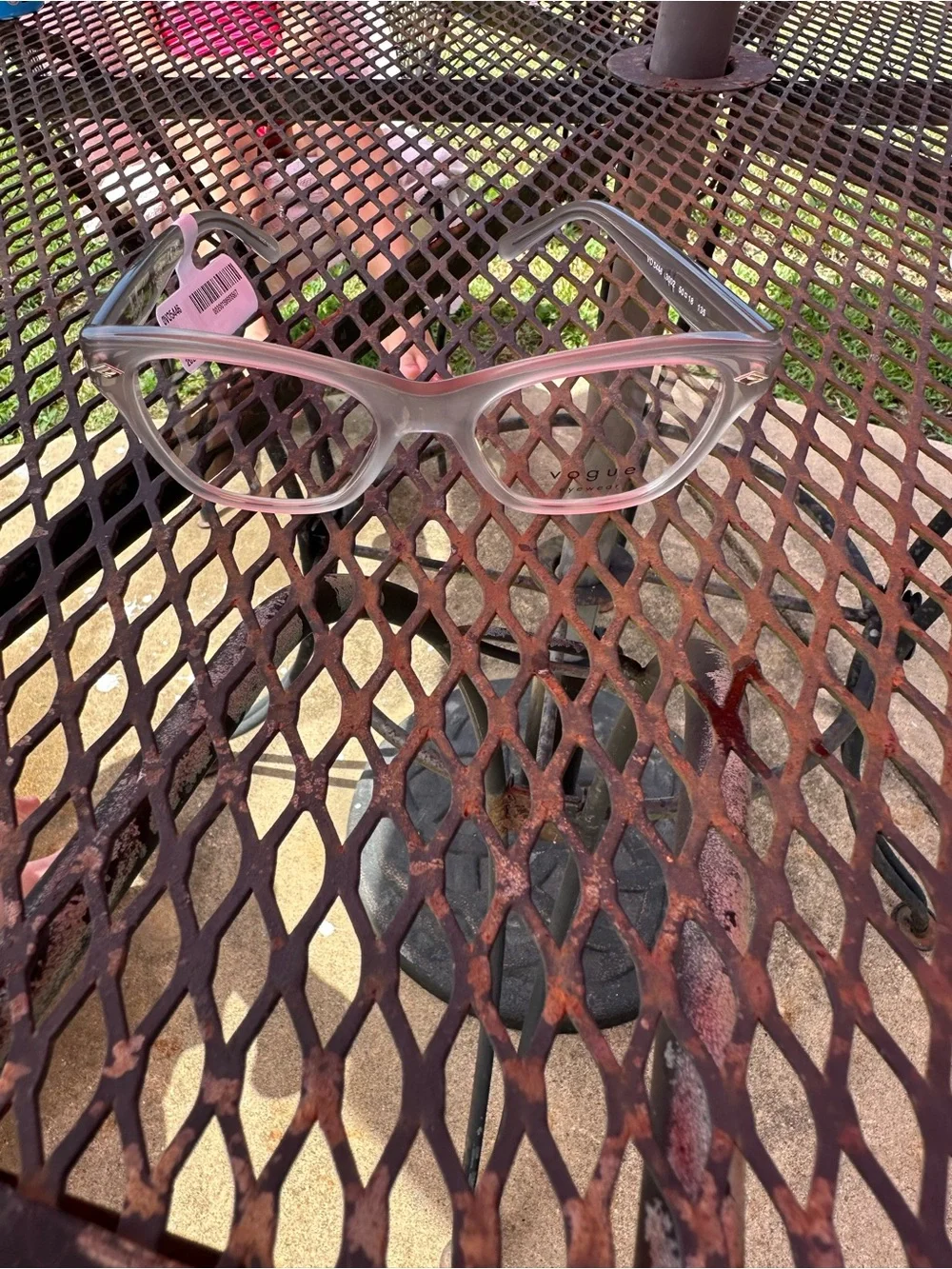 Vogue Translucent Frosted gray Cat-Eye Glasses with